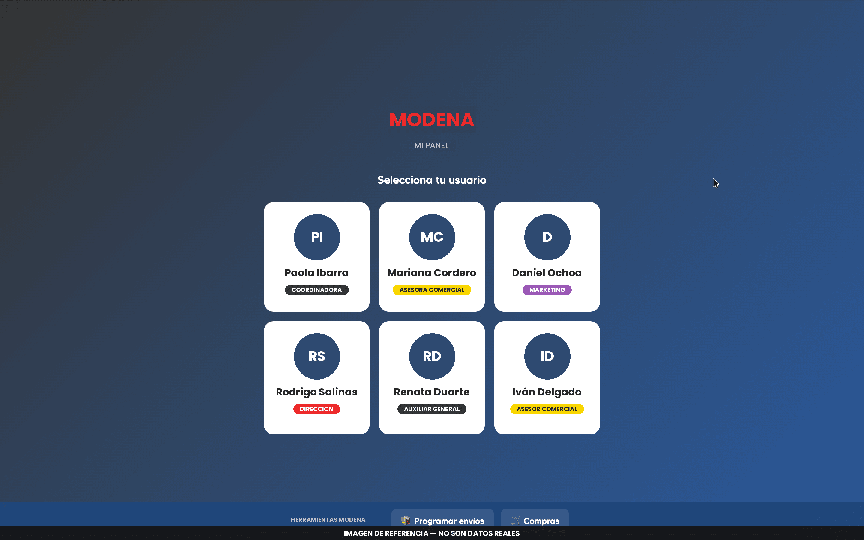 Pantalla de acceso al dashboard de Mi Corte.